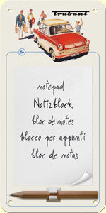 Nostalgic Art Notizblock Schild Trabant