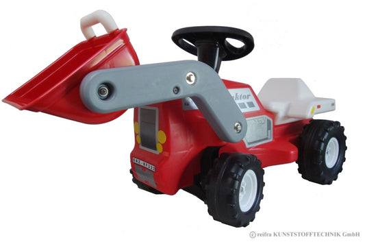 reifra Babyrutscher Traktor mit Frontschaufel rot