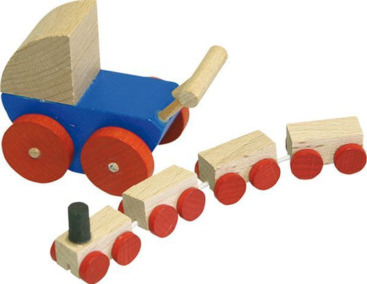 Rülke Holzspielwaren Puppenwagen & Eisenbahn