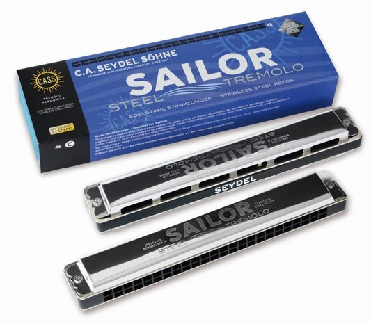 C.A. Seydel Söhne SAILOR STEEL Tremolo-Mundharmonika in C mit Edelstahl-Stimmzungen