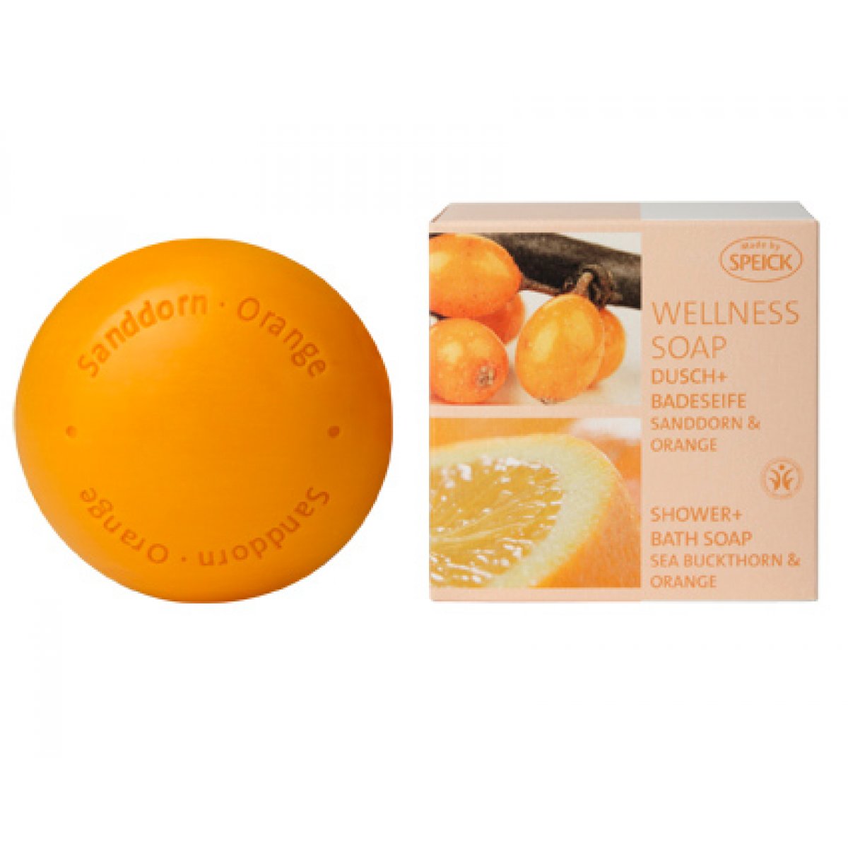 Speick Wellness Soap Sanddorn & Orange, 200g, made by speick